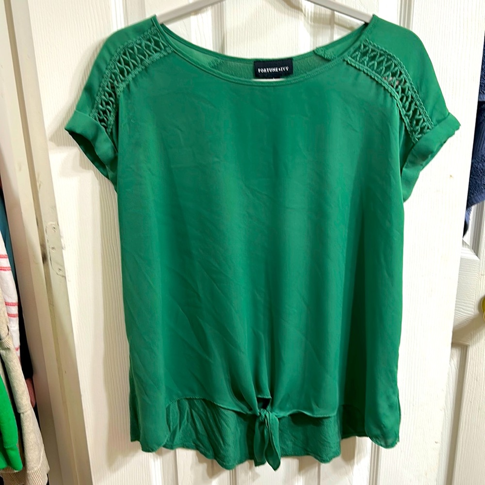Green shirt